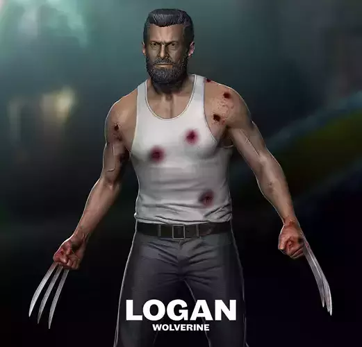 Hugh Jackman - Logan 3D print model