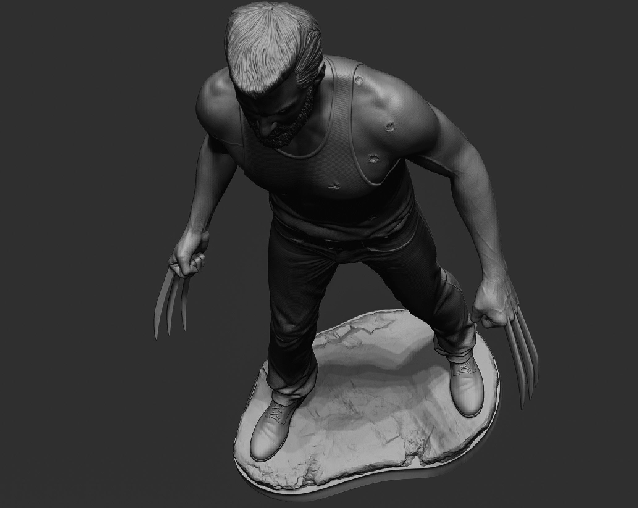 Hugh Jackman - Logan 3D print model_14