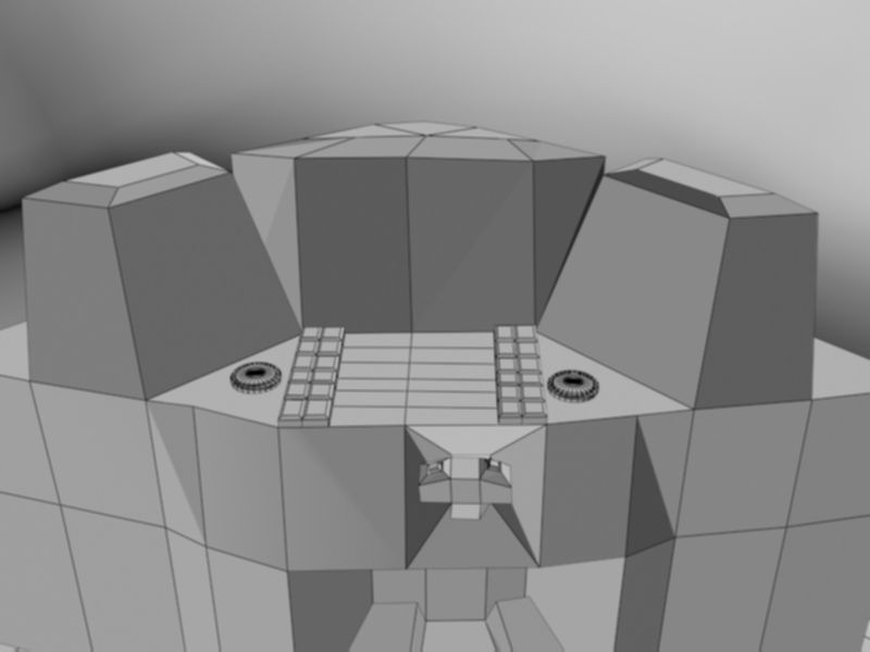 Electrical Aircraft Low-poly 3D model_13