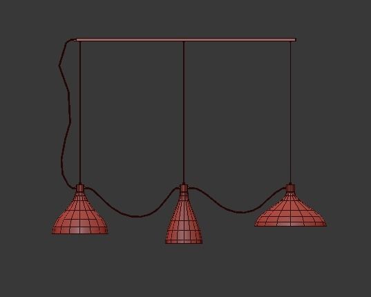 swell 3 string mixed pendant lamps 3D model_2