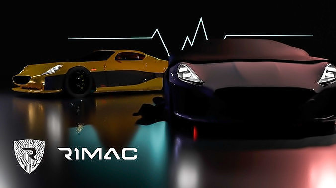 Rimac One Concept  Low-poly 3D model