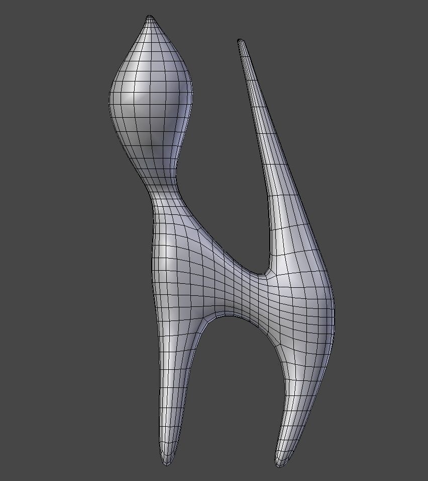 Wooden Cat Figurine 3D model_7