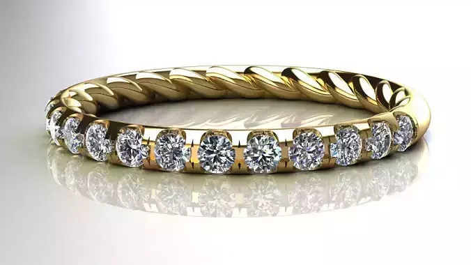 Eden Eternity Wedding Band Diamonds