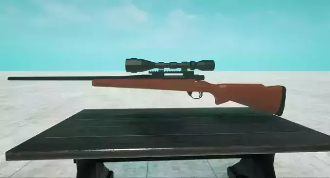 Lowpoly Hunting Rifle