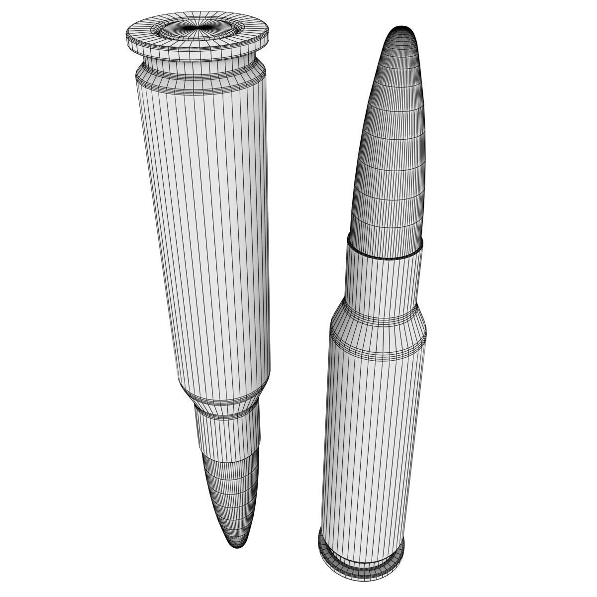 5 45x39 Cartridge 3D model_4