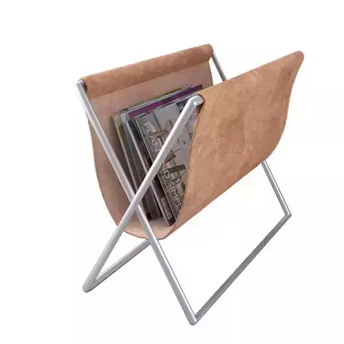 Newspaper Holder with Magazines