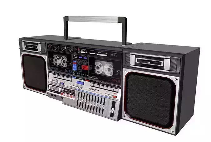 Retro Boom Box Ghetto Blaster