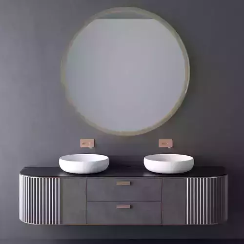 Modern Bathroom Furniture Set 3D model