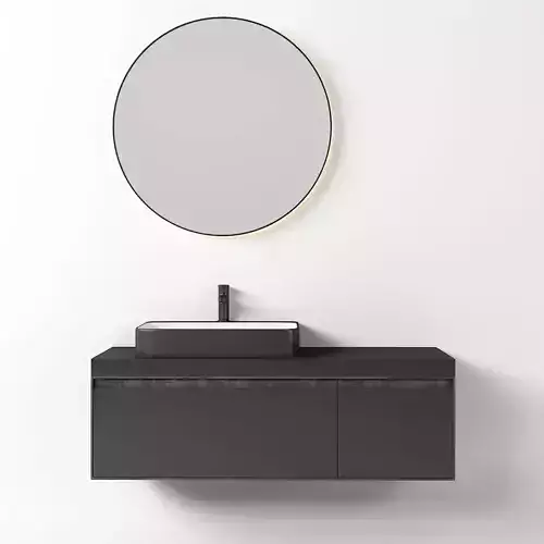 Modern Bathroom Furniture Set 3D model