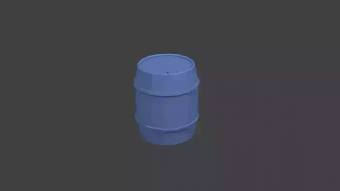 Low Poly Barrel
