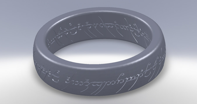 One Ring- Lord of the Rings 3D Model 3D printable .stl - CGTrader.com