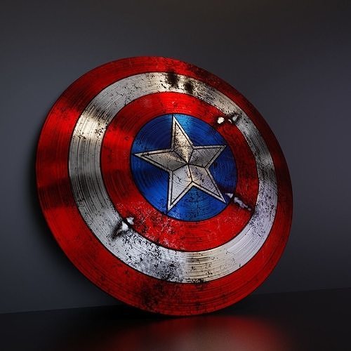 Captain America Shield - 3D PRINT READY 3D model