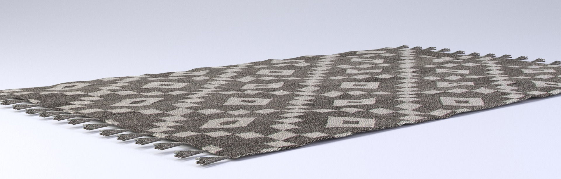 Rug with Fringe 3D model_3