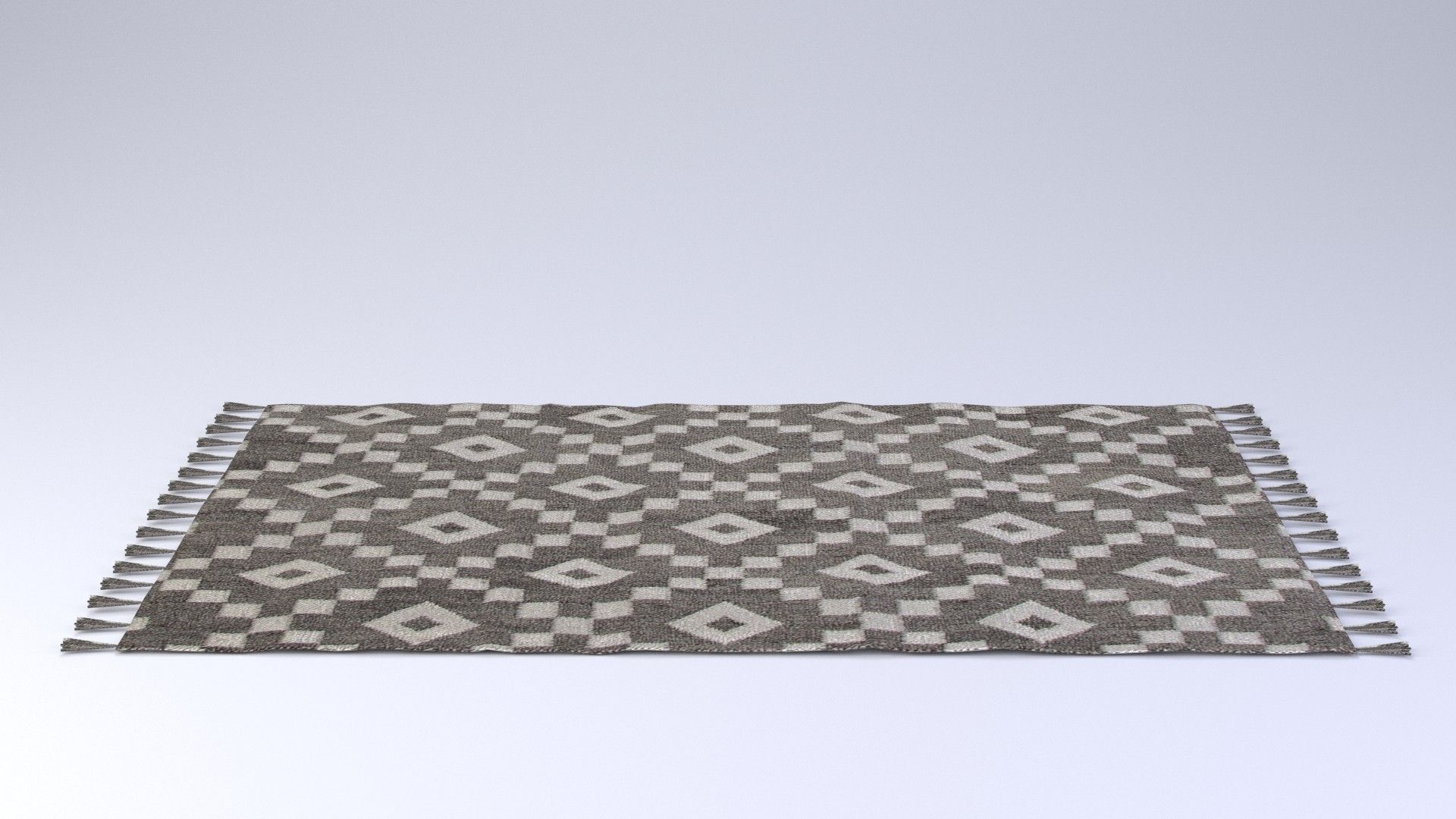 Rug with Fringe 3D model_2