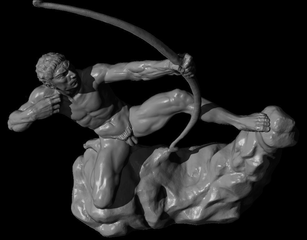 hercules antoine bourdelle 3D model_13