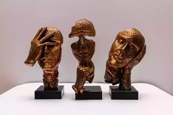 Esculturas Los Tres Rostros 3D print model