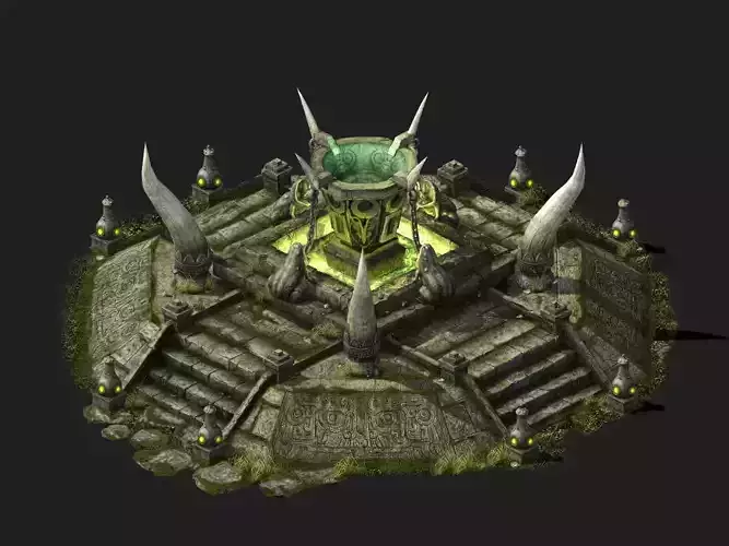 me Models - poison Valley Scene - barbed altar 01