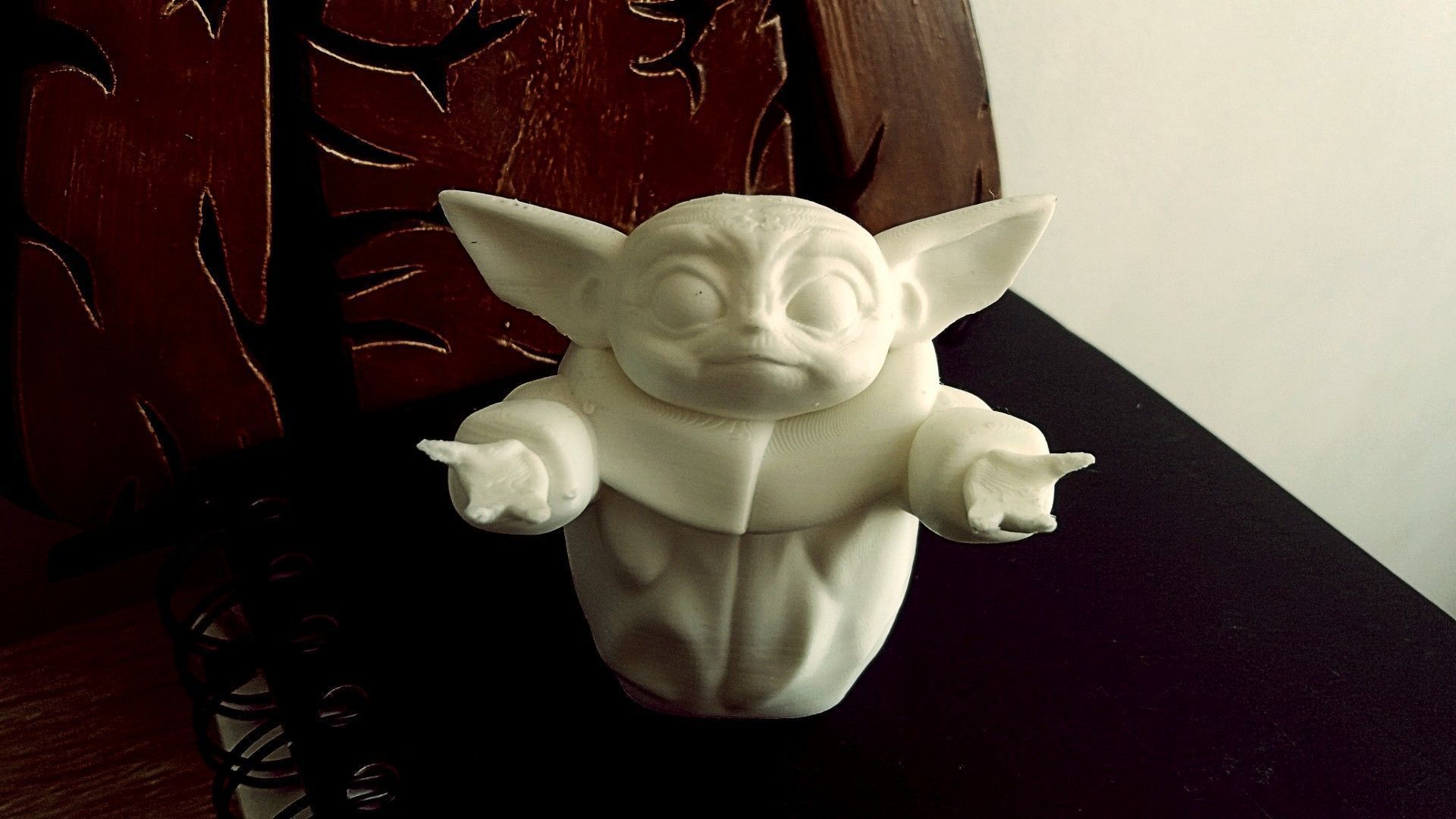 Baby Yoda Porta Lapiz 3D print model_7