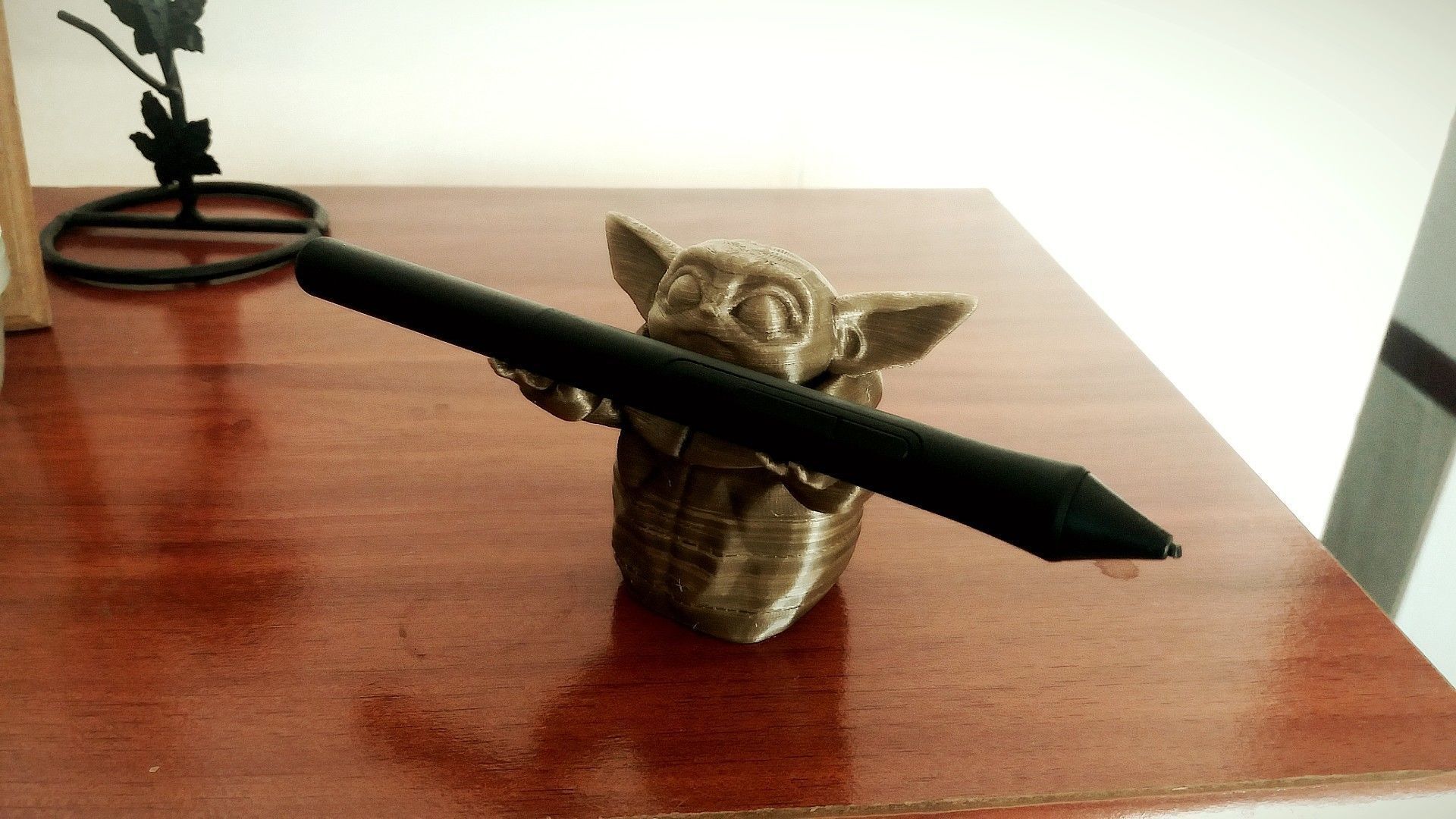 Baby Yoda Porta Lapiz 3D print model_9