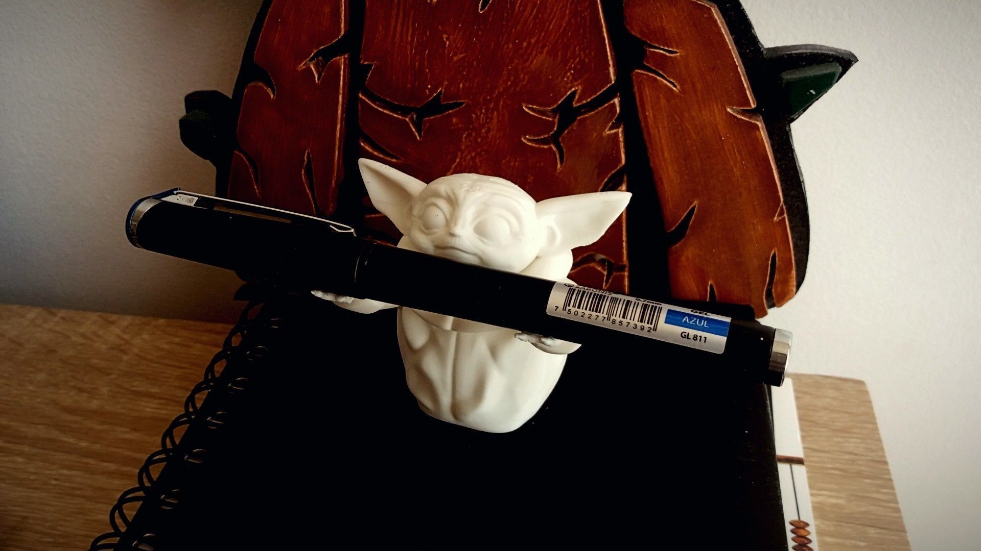 Baby Yoda Porta Lapiz 3D print model_6
