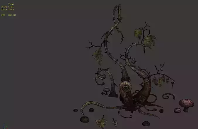 poison Valley Scene - poisonous plant thorn 03 01