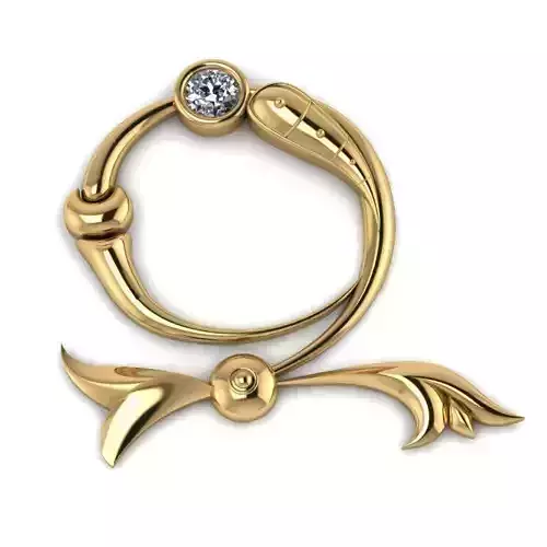 Bird calligraphy with armenian letter Z