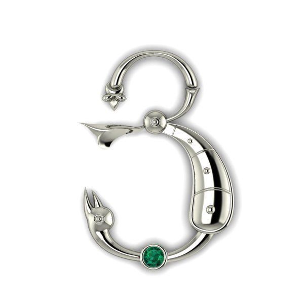 Bird calligraphy with armenian letter Ya 3D print model_9