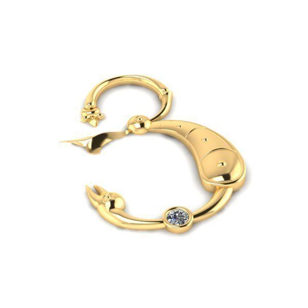 Bird calligraphy with armenian letter Ya 3D print model_29