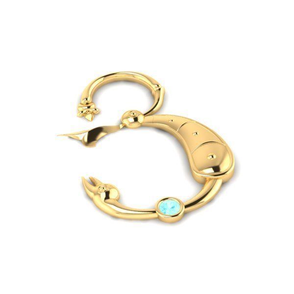 Bird calligraphy with armenian letter Ya 3D print model_27