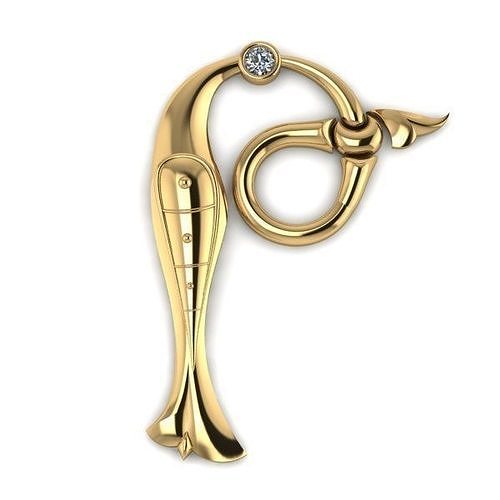 Bird calligraphy with armenian letter The 3D print model