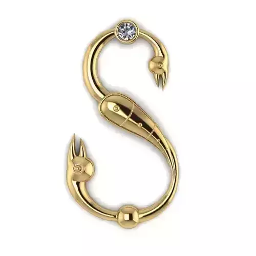 Bird calligraphy with armenian letter T