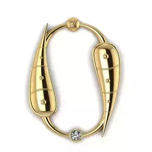 Bird calligraphy with armenian letter O