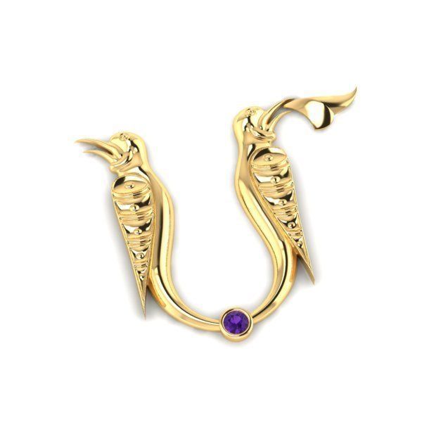 Bird calligraphy with armenian letter M 3D print model_28