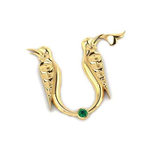 Bird calligraphy with armenian letter M 3D print model_32