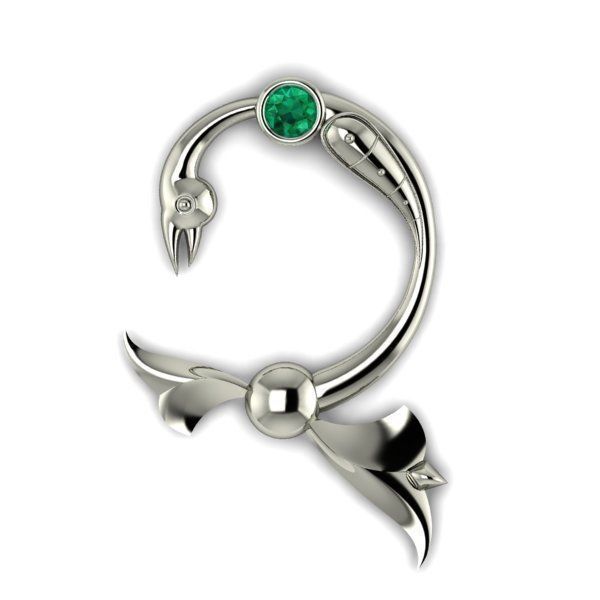 Bird calligraphy with armenian letter Ch 3D print model_7