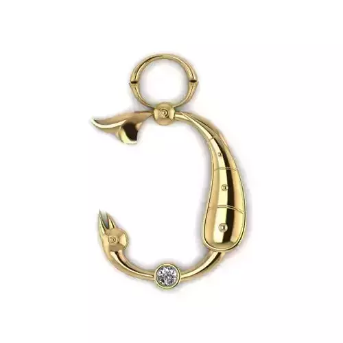 Bird calligraphy with armenian letter C