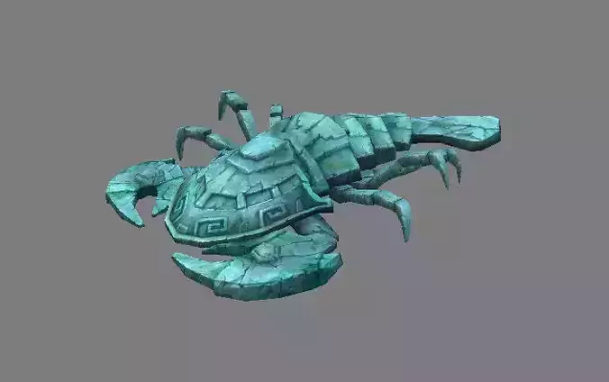 Games Models arena seabed Area   Colossus crab 01 3D model