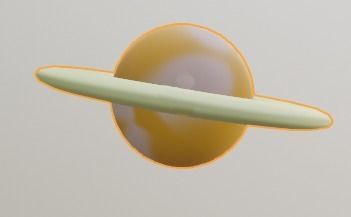 Saturn planet Free 3D model_3