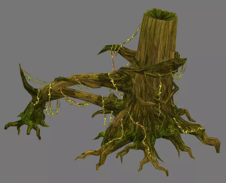 Jungle Area Arena game model tree swamp-01 01 3D model_0