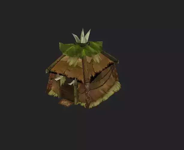 Model Arena game Jungle Area - Tent 01 01