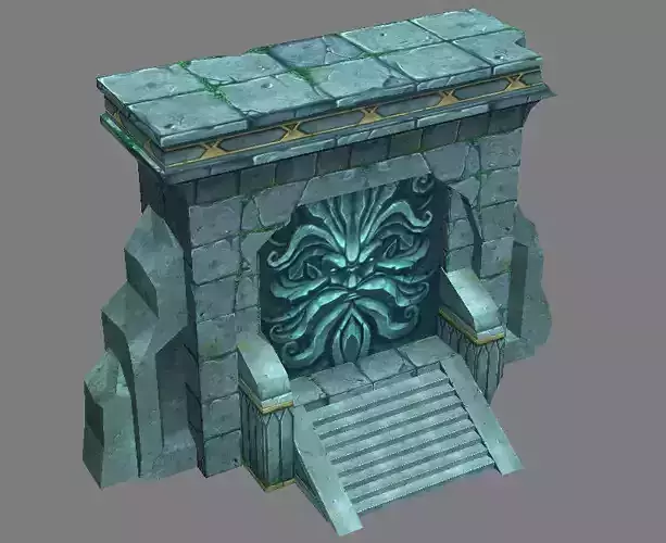 Seabed Arena game model altars 01