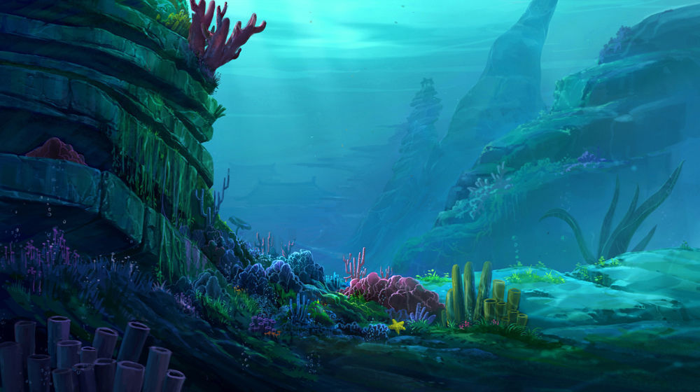 Seabed Arena game model plant 01 3D model_3