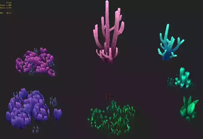 Seabed Arena game model plant 01