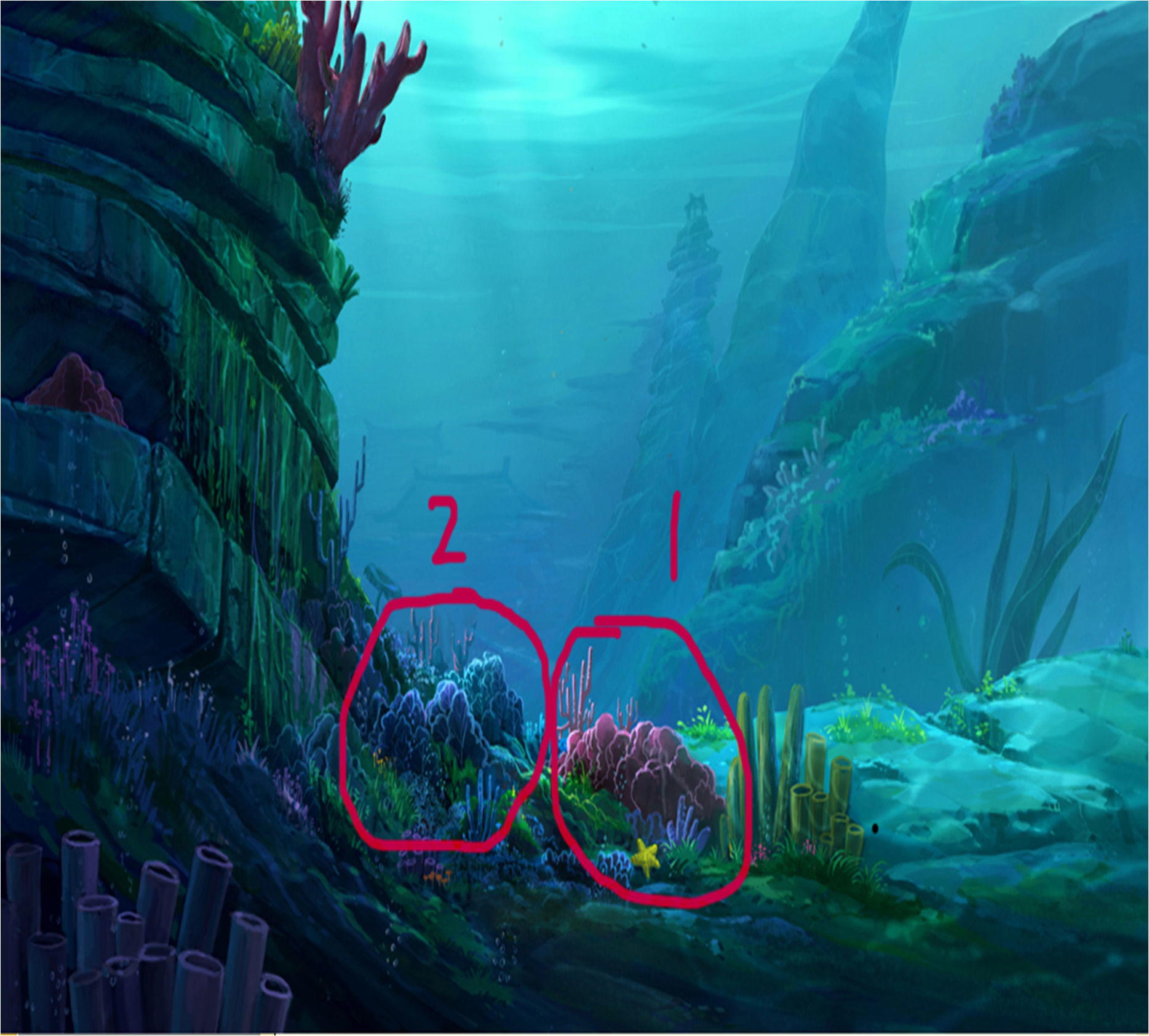 Seabed Arena game model plant 01 3D model_7