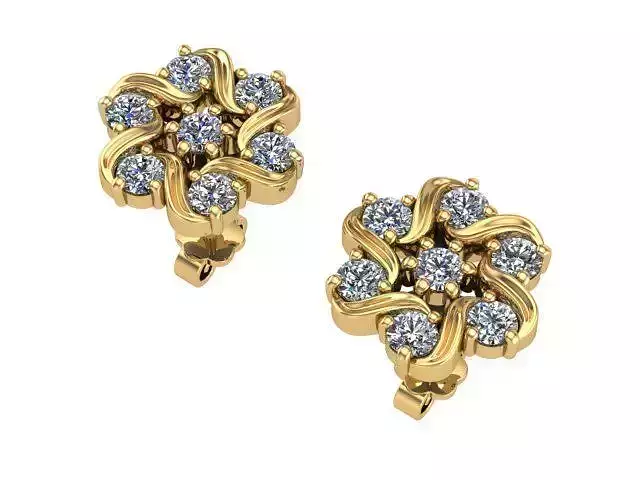 Flower With Six Things Earrings