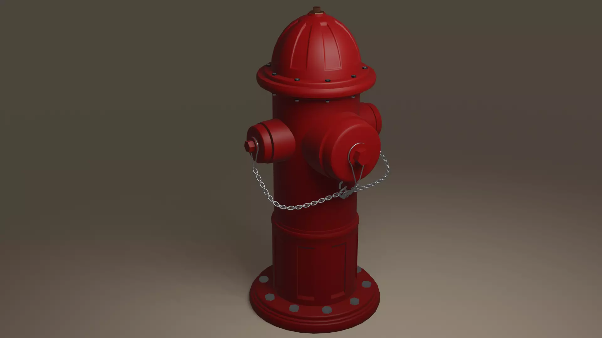 Hidrante fire hydrant Low-poly 3D model_0