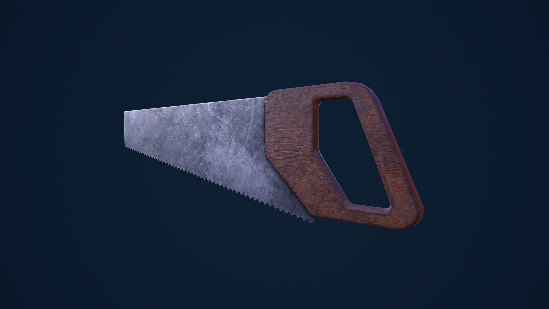 Wood Saw Low-poly 3D model_3