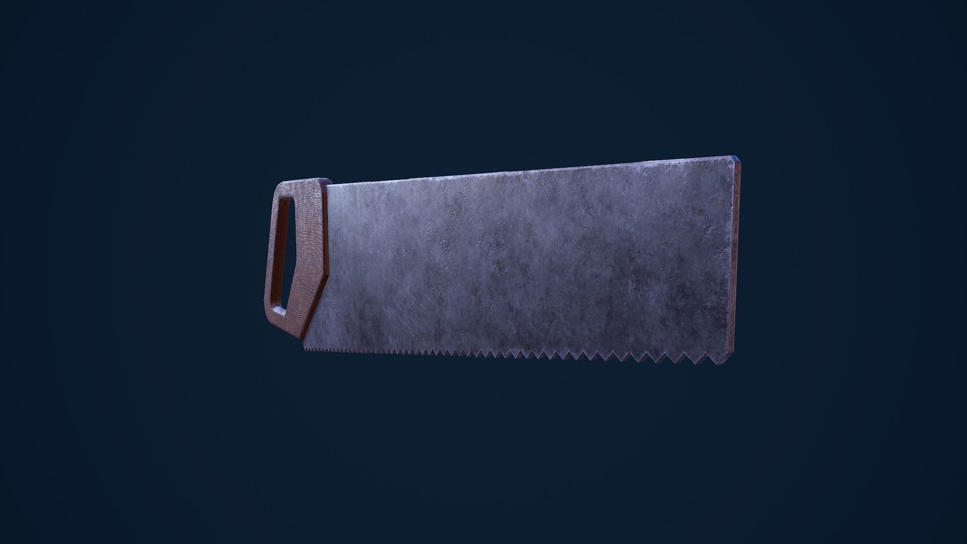 Wood Saw Low-poly 3D model_7