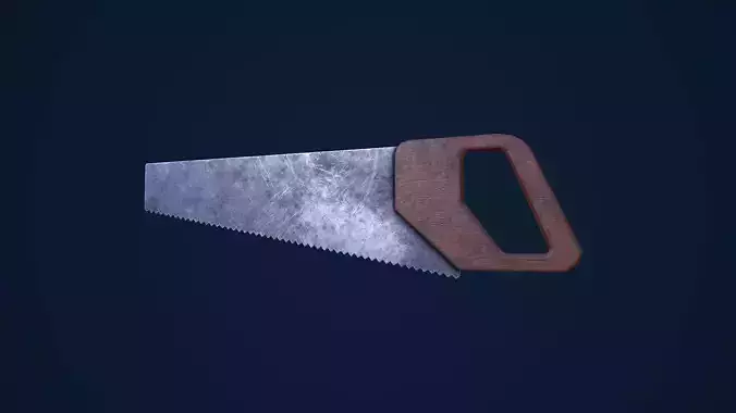 Wood Saw Low-poly 3D model