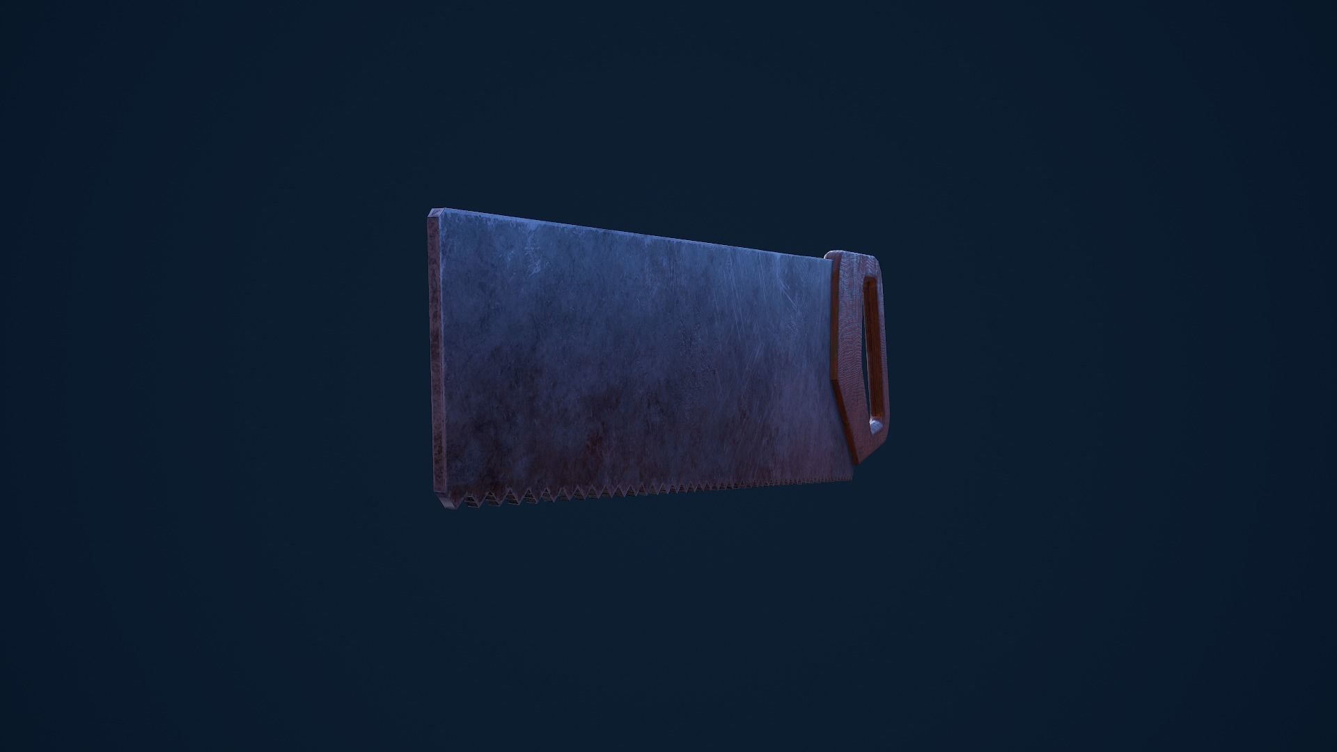 Wood Saw Low-poly 3D model_6